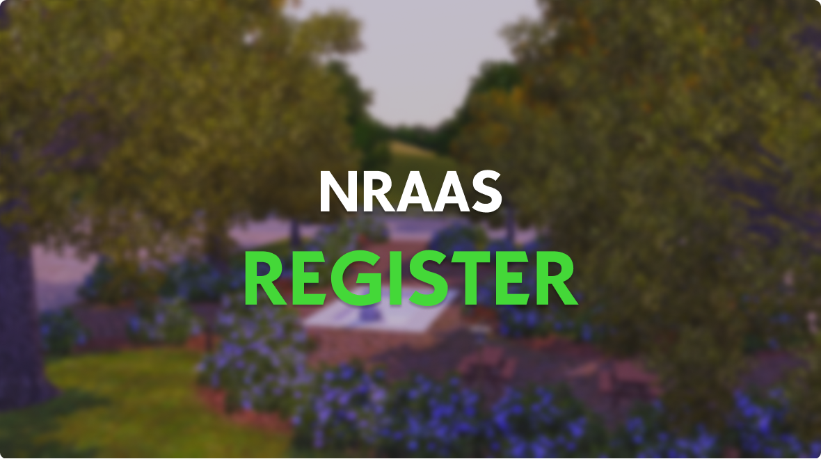 Nraas Register | Українське Sims-ком'юніті