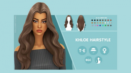 Khloe hair by Simcelebrity00